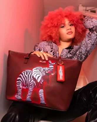 ZEBRA ELEPHANT RON ENGLISH COLLAB TOTE