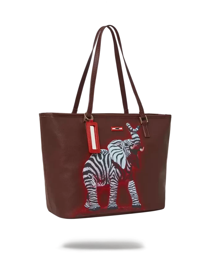 ZEBRA ELEPHANT RON ENGLISH COLLAB TOTE ZEBRA ELEPHANT RON ENGLISH COLLAB TOTE